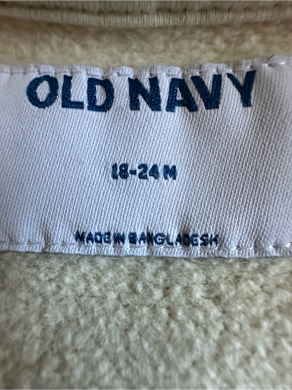 Old Navy Baby Girl 18-24M Cream Hoodie & Joggers Set with Apple Multicolor Print - Picture 11 of 14